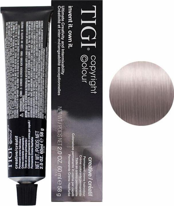 Tigi Colour Creative Permanent Hair Dye 902 Very Light Blonde Natural Violet - 60 ml (902 Very Light Blonde Natural Violet)
