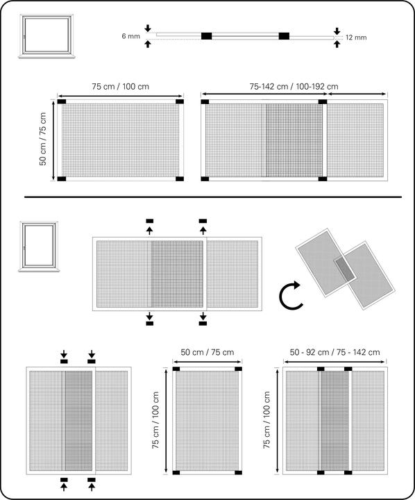 Produktbild Gardinia Insektenschutz Schieberahmen 100-192x75 (192 x 75 cm)