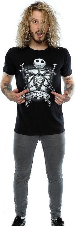 Actual product image Dick Smith Mens Misfit Love Jack Skellington Cotton T-Shirt (3XL)