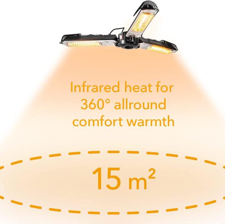 Produktbild Trotec Halogen infrared heater Umbrella IR 2005 SC, Name: Umbrella IR 2005 SC, Power (W): 2000, Heat (2000 W)