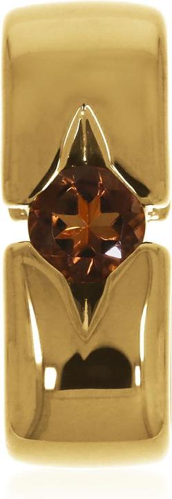 Produktbild Xen Anhänger mit 5 mm Rauchquarz ca. 0,50 ct. gelbvergoldet (925 Sterling Silber)