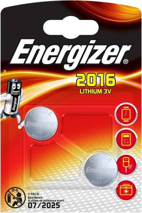 Produktbild Energizer CR2016 Ultimate Lithium (2 Stk., CR2016, 90 mAh)