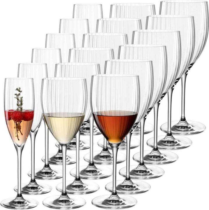 Image du produit Leonardo Poesia Wein- und Sektgläser Set (130 cl, 18 Verres, Flûtes à champagne, Verres à vin blanc, Verres à vin rouge)
