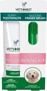 Actual product image Vet's Best Puppy Tandpasta Met Vingerborstel Kit (Dog)