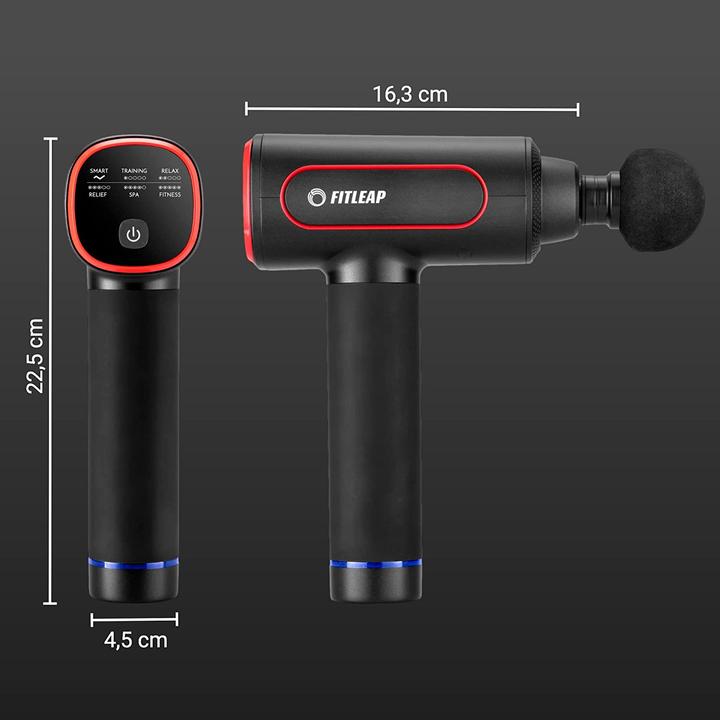 Actual product image Fitleap Massagepistole, Massage Gun Pro mit 6 Köpfen und 6 Modi, USB-C Ladeanschluss