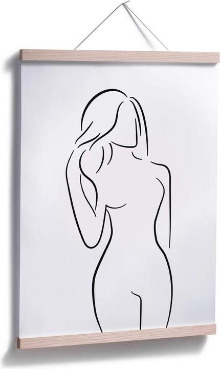 Actual product image Trenddeko Lineart - Female curves (30 x 40 cm)