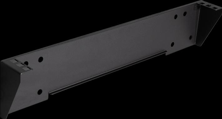 Produktbild LogiLink 19" vertikale Wandhalterung / Untertischhalterung, 1 HE, schwarz