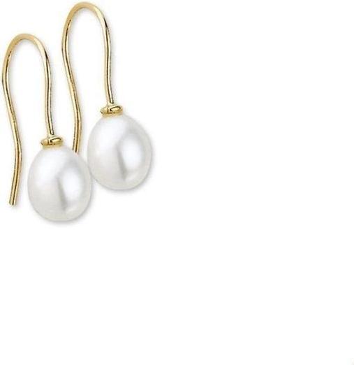 Marie Celeste Overhangers Parel French Hook - Gold (14K Gelbgold)
