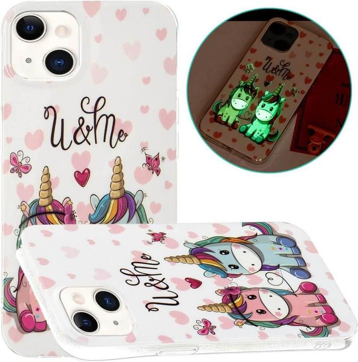Image du produit Cover-Discount iPhone 15 - Étui en silicone Licorne nocturne (Apple iPhone 15)