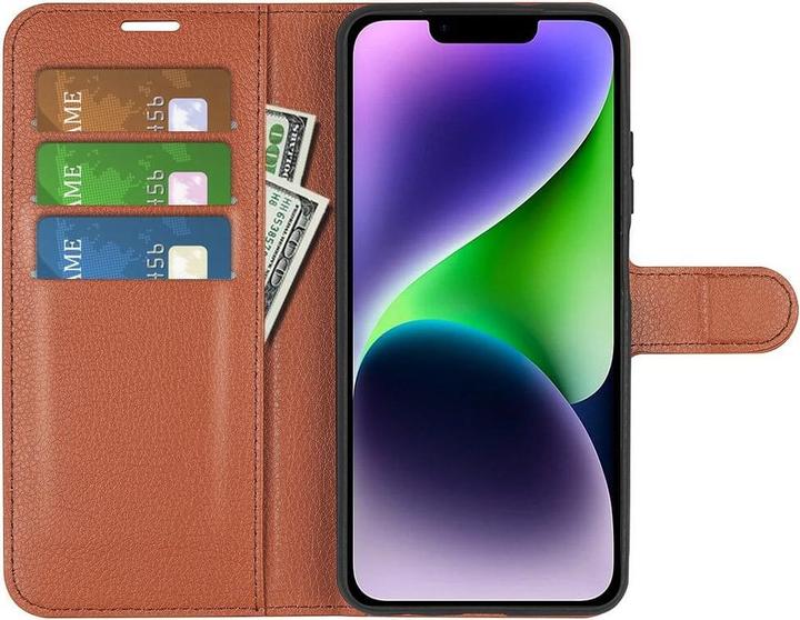Image du produit Cover-Discount iPhone 15 Plus - Étui en cuir marron (Apple iPhone 15 Plus)