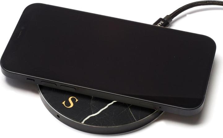 Actual product image Safari Selection Borne de charge CIRCLE MARBLE noir/?? petits motifs (10 W)