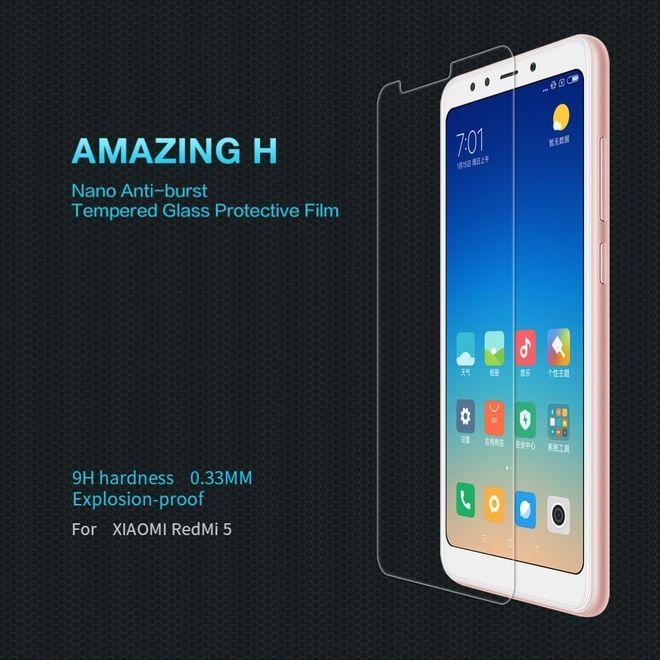 Actual product image Nillkin Amazing H protective glass screen protector (1 Piece, Xiaomi Redmi 5)