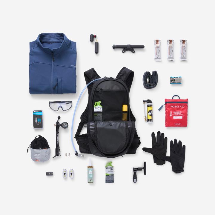 Immagine prodotto Rockrider Trinkrucksack MTB 12 L/ 2 L Wasser schwarz (12 l)
