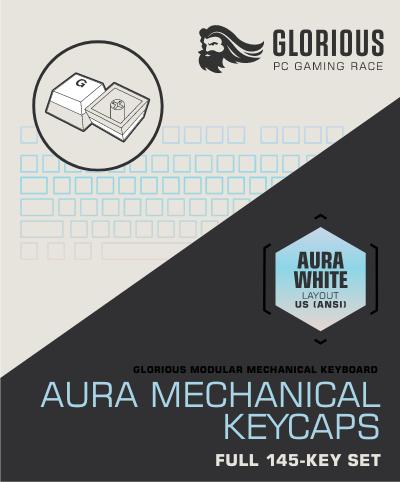 Actual product image Glorious PC Gaming Race Aura Keycaps v2