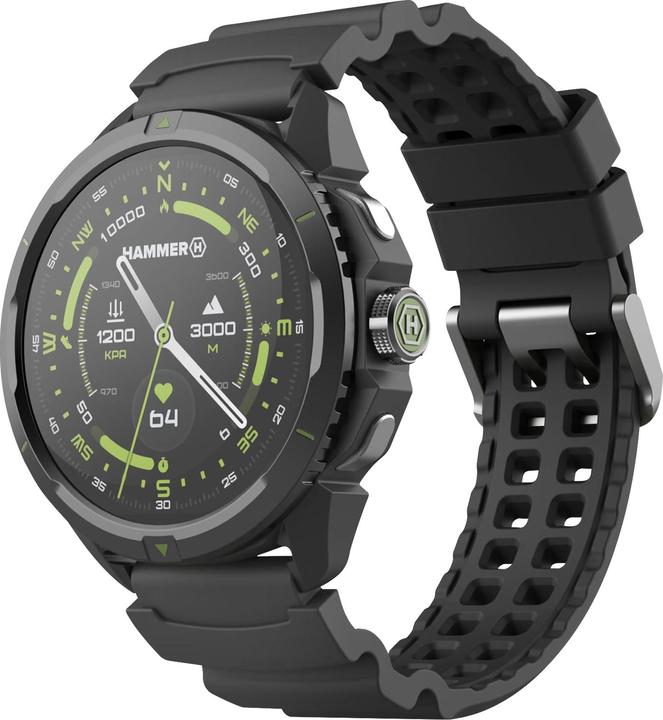 Actual product image Myphone Smart watches Hammer Watch 2 | Smart watch | GPS (satellite) | AMOLED | 1.5" | Waterproof | Black