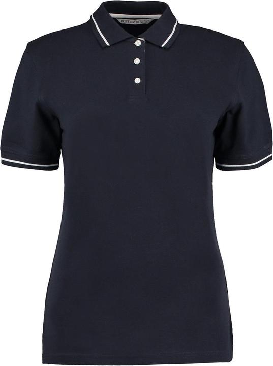 Kustom Kit St Mellion Poloshirt Mit kontrastfarbenen Streifen