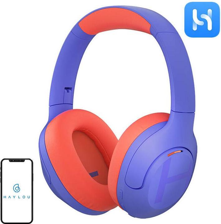 Produktbild Haylou Wireless headphones S35 ANC (violet orange) (ANC, 60 h, Kabelgebunden)