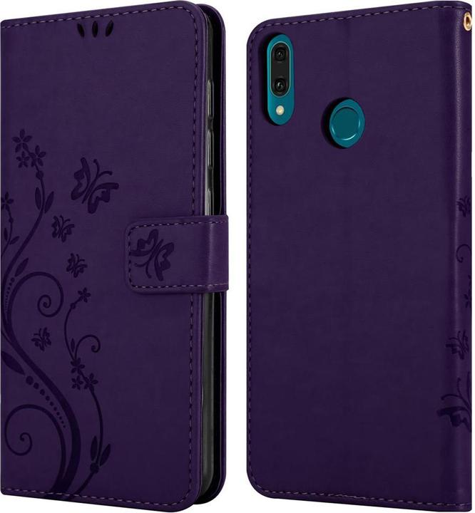 Actual product image Cadorabo Flower Book Cover (Huawei Y9 (2019))