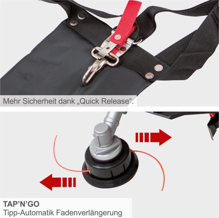 Actual product image Scheppach 4in1 Multi Garden Unit MFH3300-4P 1.22PS (Trim line, Metal cutting blade)