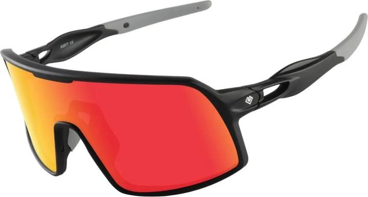 Actual product image Loven Fahrradbrille Erwachsene UV400 (Black, Red)