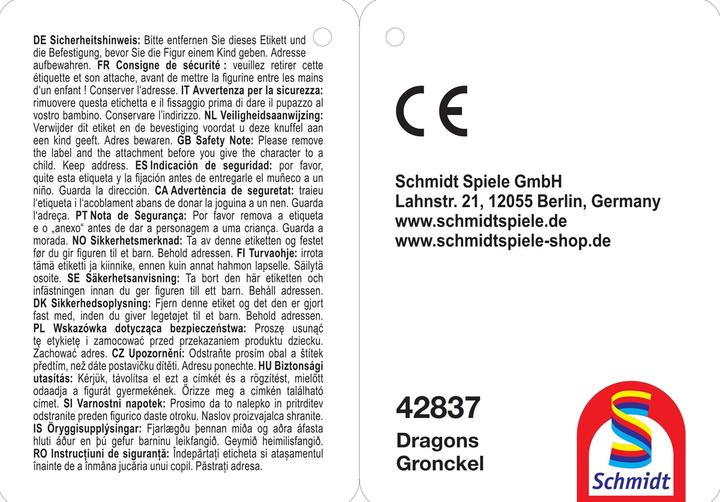 Produktbild Schmidt Spiele SSP Dragons, Gronckel, 25 cm 42837 (27 cm)
