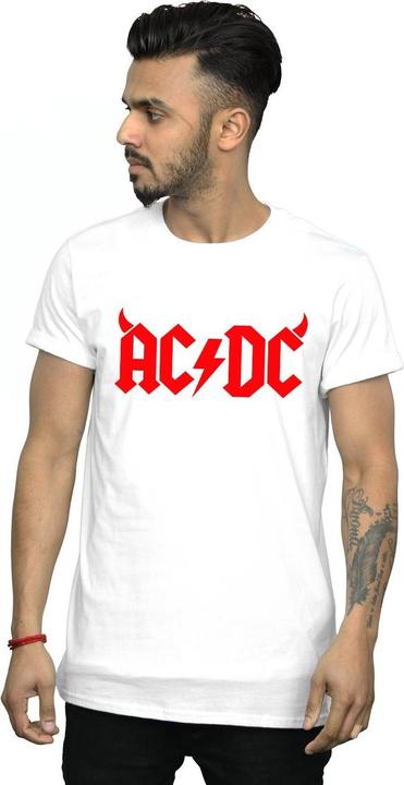 Actual product image AC/DC Mens Horns Logo T-Shirt (S)
