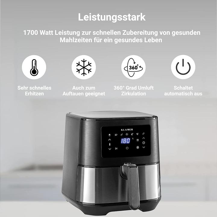 Produktbild KLAMER Heissluftfritteuse
