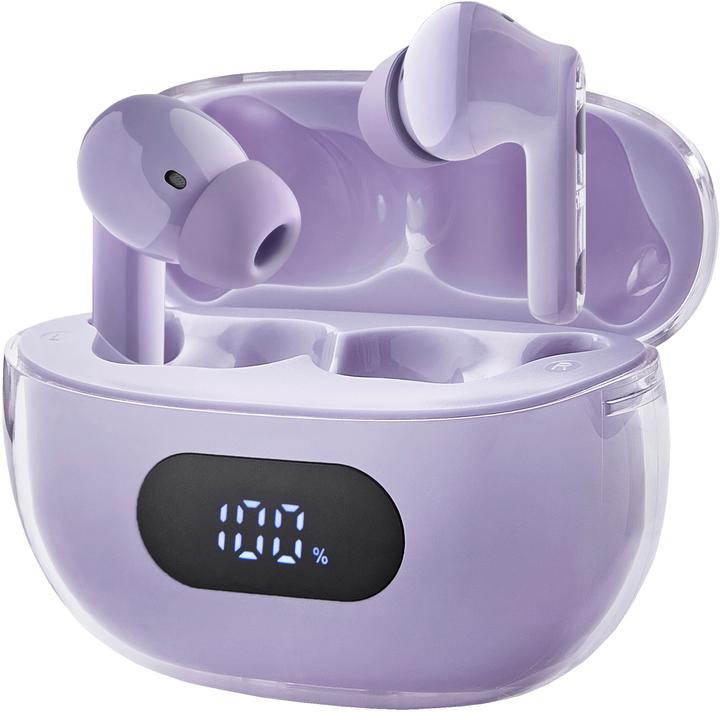 Productafbeelding Intenso Echte draadloze hoofdtelefoon Buds Plus T313AE paars (ANC, 7.50 h, Draadloze)