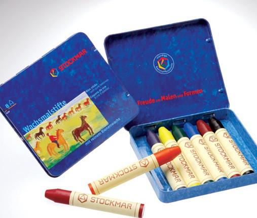 Actual product image Stockmar WAXING PENCIL /Pà8 (Multicoloured, 8 x)