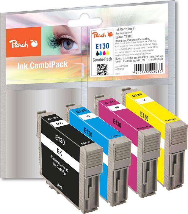 Actual product image Peach T1305 Mutlipack (M, FC, Y, C)
