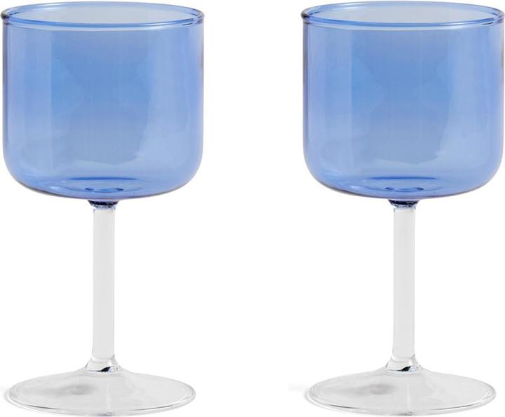 Actual product image HAY Lots de 2 verres?? vin TINT Bleu clair (25 cl, 2 Glasses, Red wine glasses)