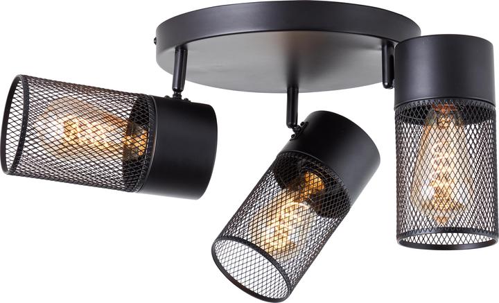 Immagine prodotto Brilliant Kamolo Spotrondell 3flg nero opaco (E27)