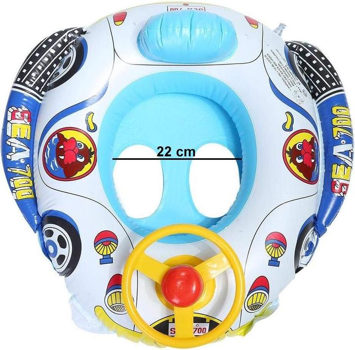 Immagine prodotto Splash & Fun Anello gonfiabile da auto per bambini, sedile galleggiante 60x60cm