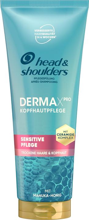 Head & Shoulders Derma x Pro Spülung Sensitive Pflege Pflegespülung (220 ml, Flüssiges Shampoo)