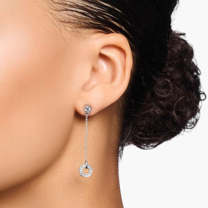 Actual product image Thomas Sabo Earring circle with white stones silver (925 silver)