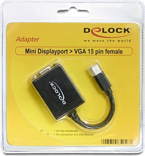 Immagine prodotto Delock Adattatore per monitor da Mini-DP a VGA (VGA, 16 cm)
