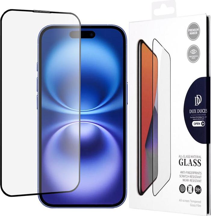Actual product image Dux Ducis Armoured glass 10D (1 Piece, Apple iPhone 16)