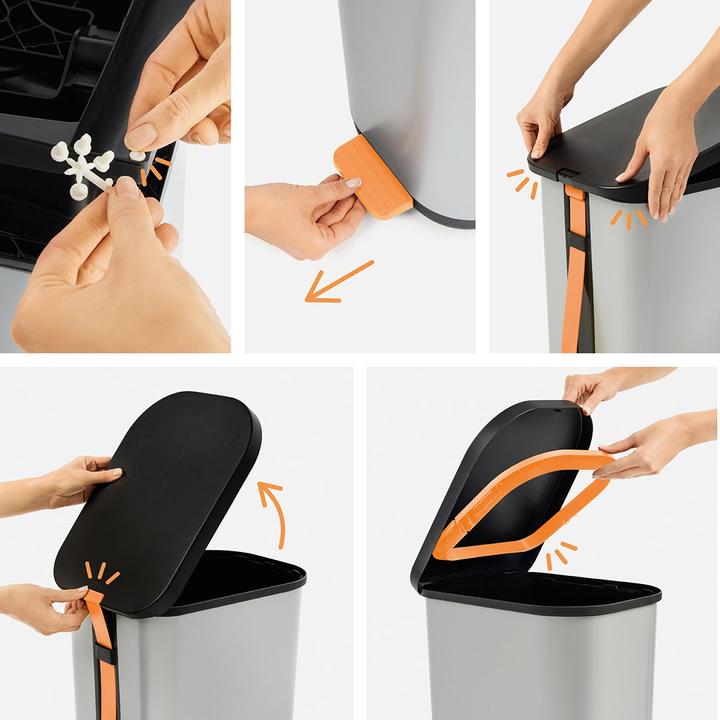 Image du produit Rotho Poubelle à pédale 35 l RIBO (35 l)