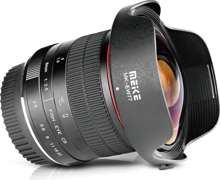 Image du produit Meike 8mm f/3.5 MFT (Micro Four Thirds, APS-C / DX)