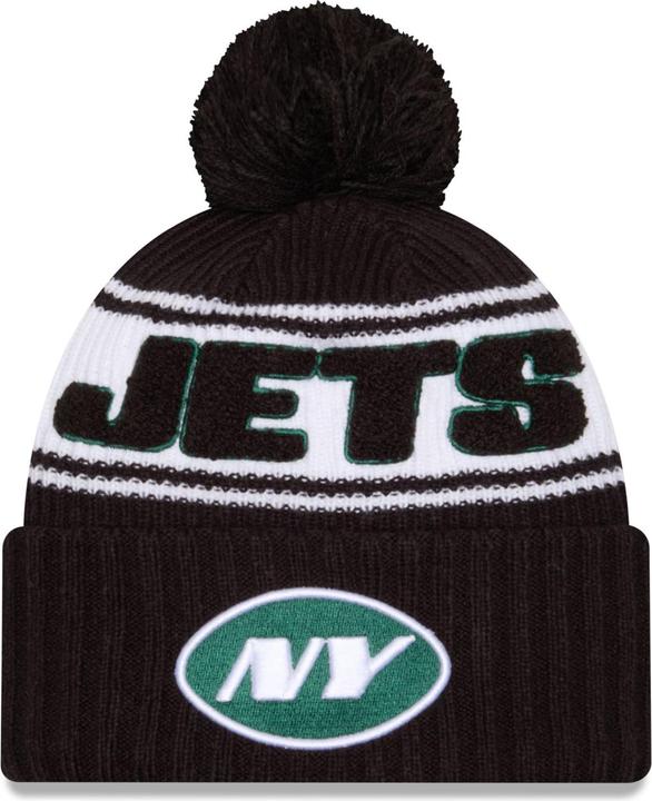 New Era NFL Sideline Winter Mütze New York Jets Schwarz