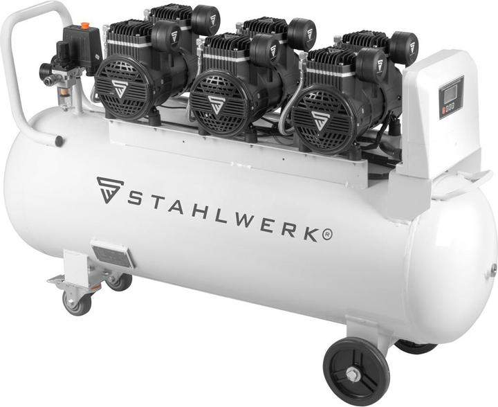 Produktbild Stahlwerk Kompressor ST-1010 Pro 10 bar, 6,5 PS, 4,8 kW, 630 l/min, 100 l Tank (10 Bar, 100 l)