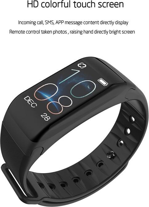 Image du produit JTI Traceur d'activité F1 Plus WearFit avec écran couleur - Rouge