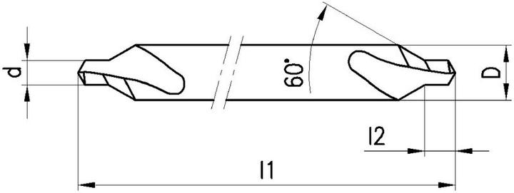 Image du produit Futuro BRW Foret à centrer 60° Forme A, HSS-E Co8, DIN 333, Ø 5.0 x 12 (5.0 mm)