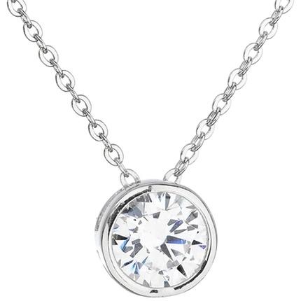 Evolution Group Silver necklace with zircon 12017.1 (L)