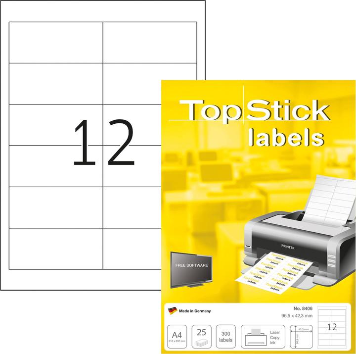 TopStick Universal Etiketten A4