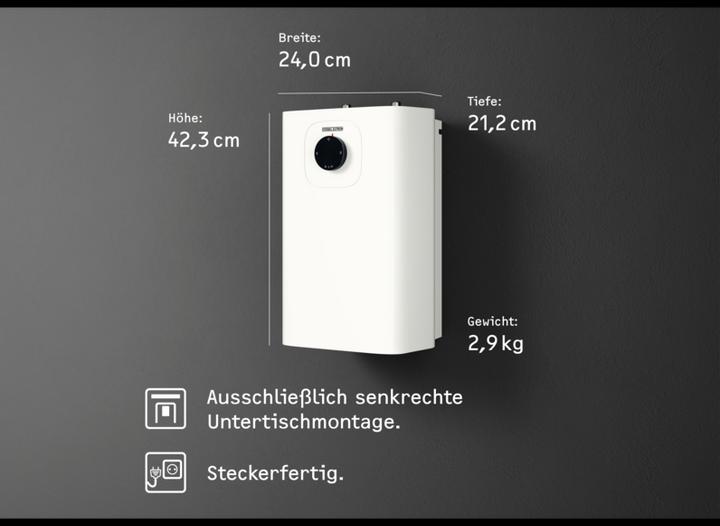 Immagine prodotto Stiebel Eltron SNU 5 Plus, molto compatto, antigoccia, termostatico, boiler sottolavello da 5 l a bassa pressione