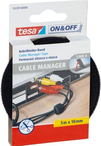 Actual product image tesa On & Off Cable Manager (Velcro cable ties, 5000 mm, 1 pcs.)