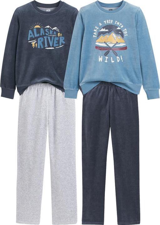 Image du produit La Redoute Collections Lot de 2 pyjamas avec motifs de montagne (102)