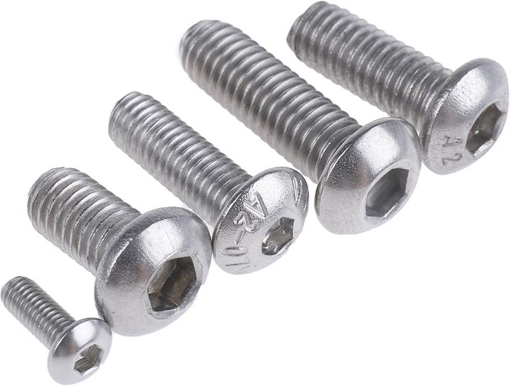 Image du produit Rs Pro Jeu de vis à six pans creux A2 DIN 7380 (490 Vis par pièce)