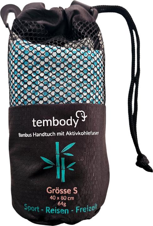 Image du produit Tembo Tembody Bambus Reisehandtuch Türkis S